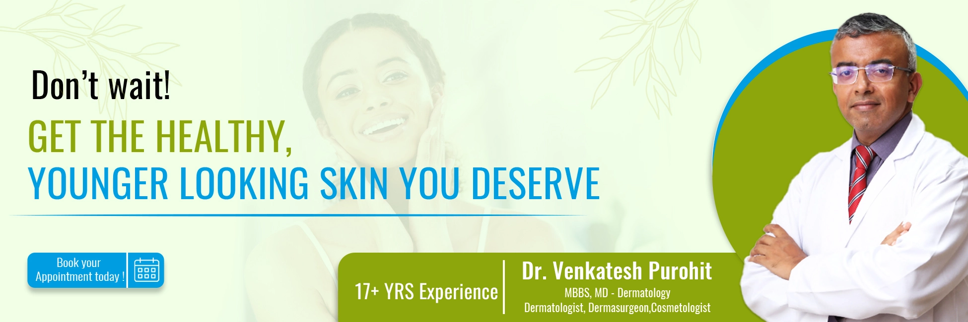 Front banner of Mediskin Clinic - Dr Venkatesh Purohit
