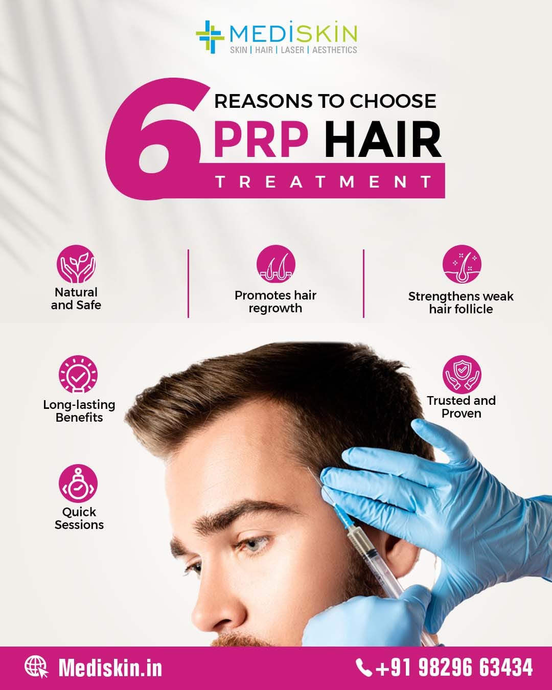 6 Gründe, warum PRP-Haarbehandlung die natürliche Lösung für Haarausfall ist